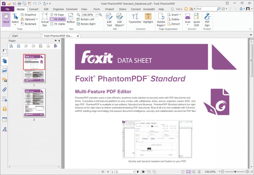 Những tính năng nổi bật của phần mềm Foxit PhantomPDF Full Crack