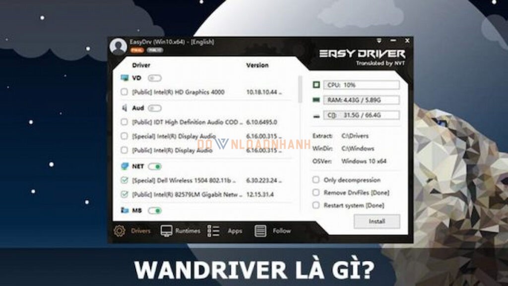 Cách Tải Và Cài Đặt Wandriver Win 10 64bit Chỉ Trong Vài Phút