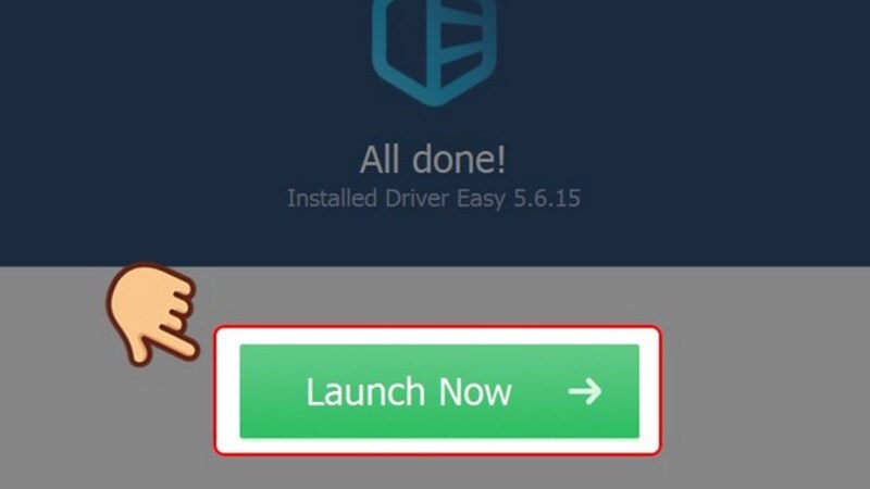 Khởi động phần mềm Driver Easy 
