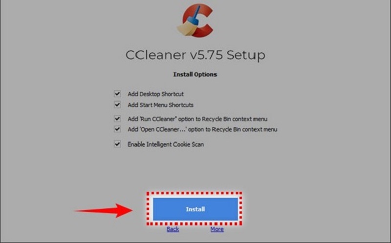 Cài đặt phần mềm Ccleaner 